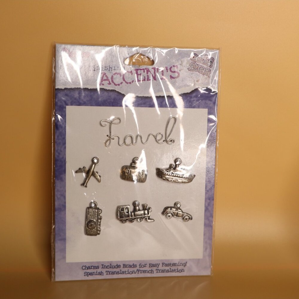 Darice Finishing Accents Travel Metal Charms